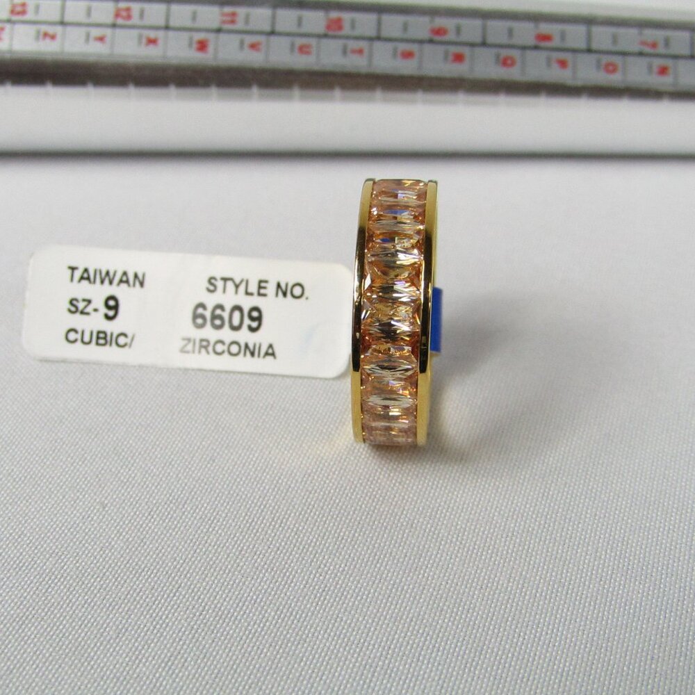 Cubic Zirconia | Stainless Steel | Ring | Size 9 | Women's | New